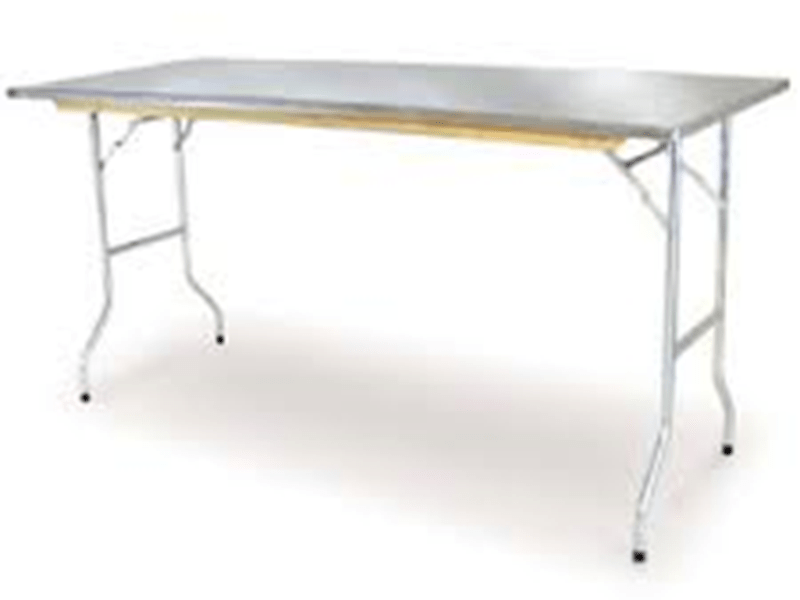 TRESTLE TABLE STAINLESS STEEL