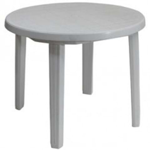 ROUND PLASTIC GARDEN TABLE 3ft image
