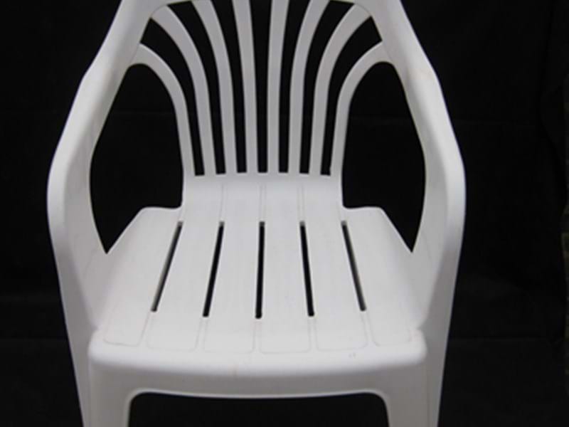 GARDEN CHAIR WHITE PLASTIC