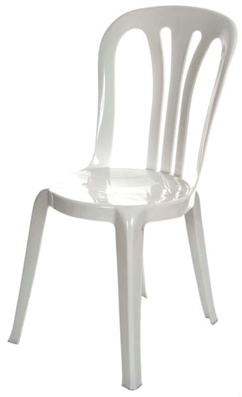 BISTRO CHAIR WHITE PLASTIC image