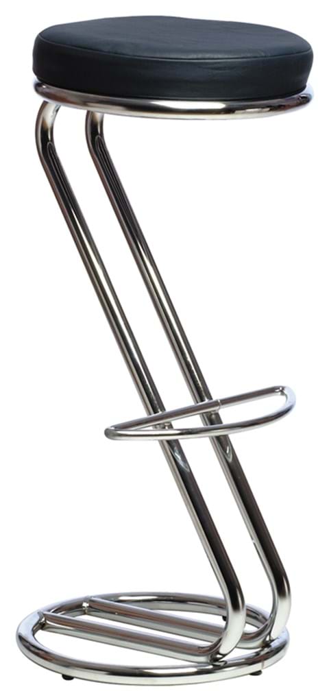 ALUMINIUM BAR STOOL - Black image
