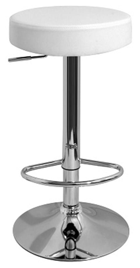 ALUMINIUM BAR STOOL - White image