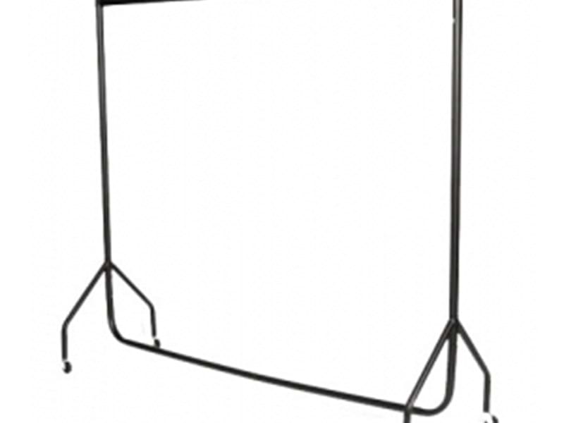 COAT RAIL & 40 HANGERS