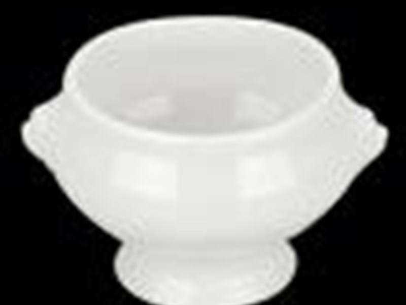 LARGE WHITE LION SOUP BOWL 430ml