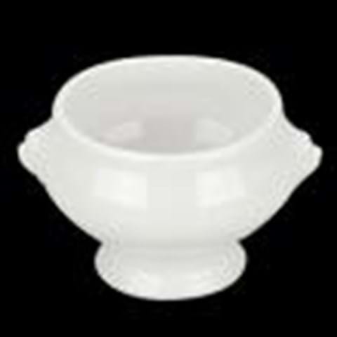 LARGE WHITE LION SOUP BOWL 430ml image