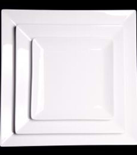 LUBIANA SQUARE PLATE 21.5 cm (8.5") image