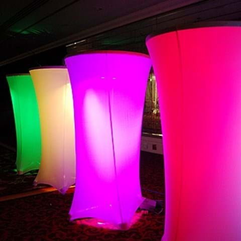 LED COLOUR CHANGING POSEUR TABLE image