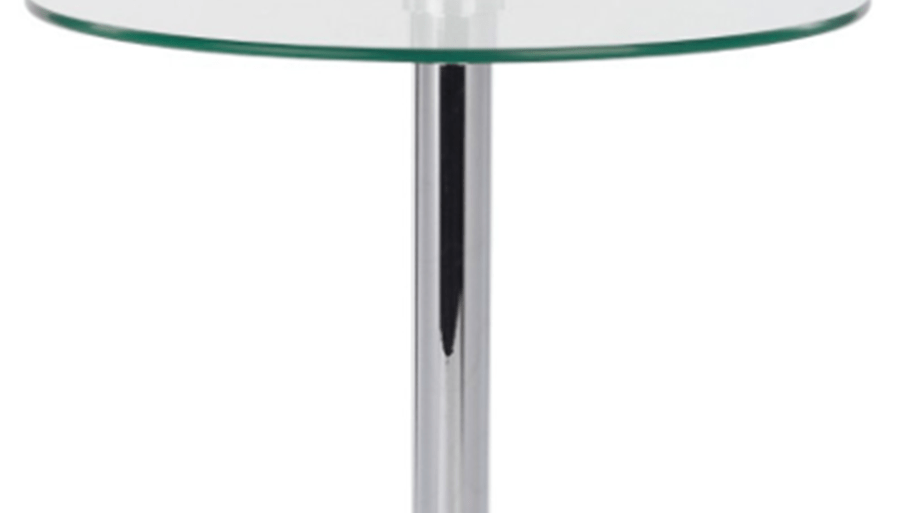 GLASS TOPPED POSEUR TABLE