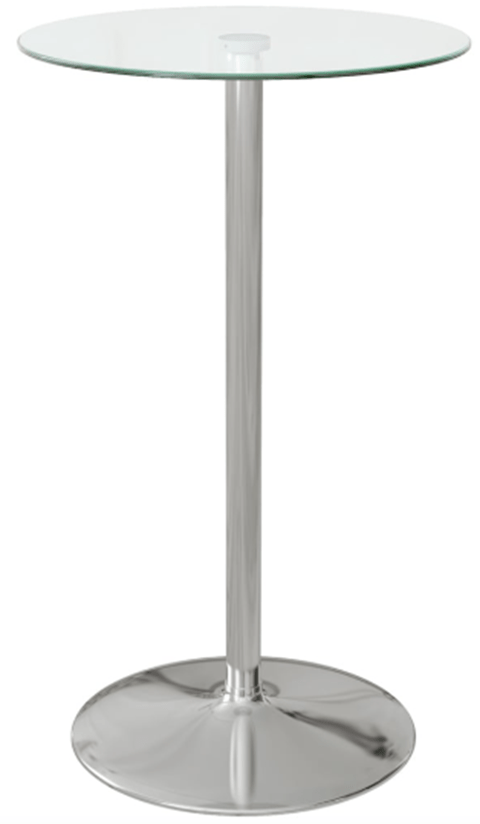 GLASS TOPPED POSEUR TABLE image