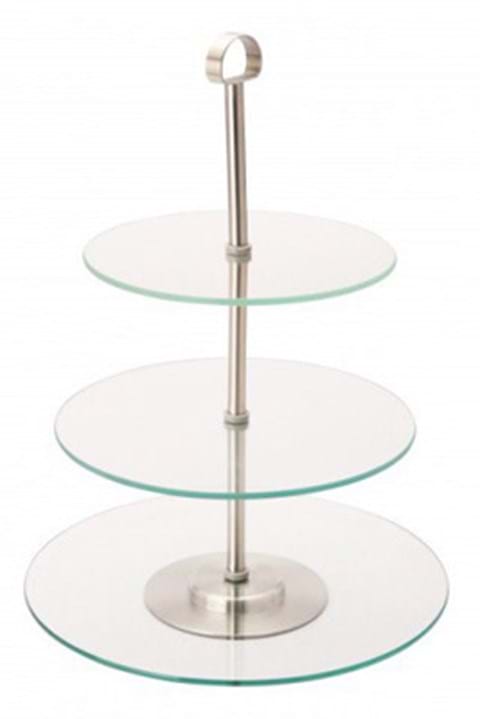 3 TIER GLASS CAKE STAND image