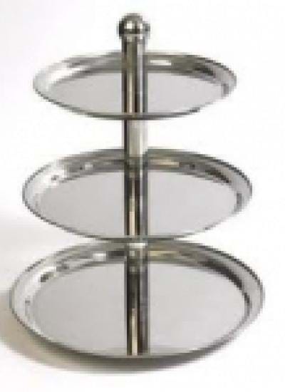 STAINLESS STEEL 3 TIER CAKE STAND