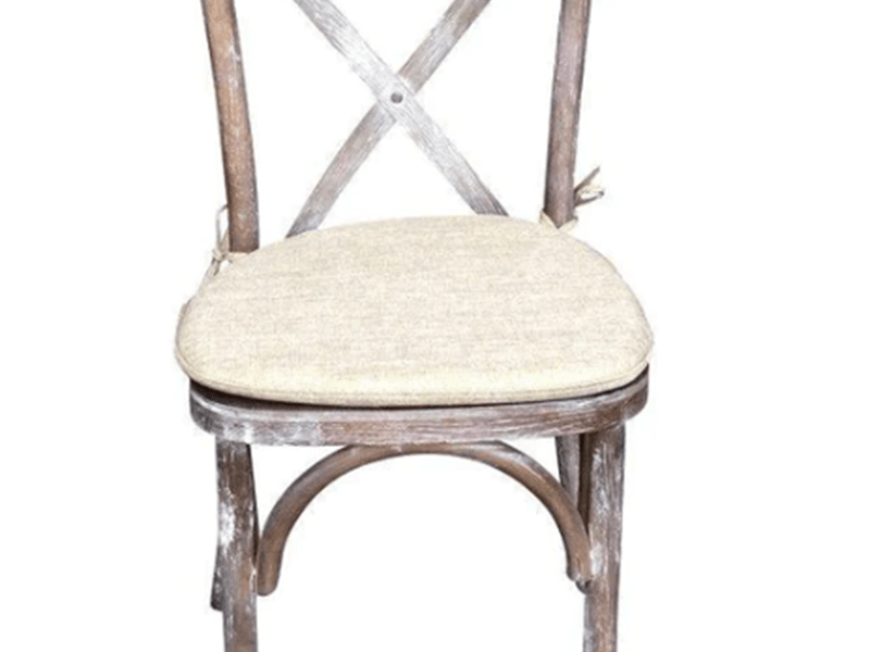 CROSS BACK CHAIR - Rustic Lime Oak