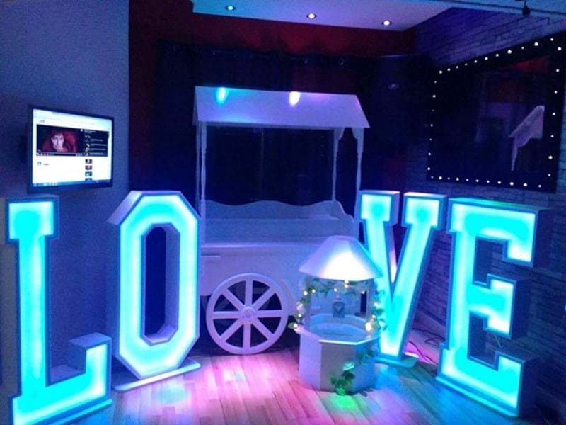 4ft LED Love Letters