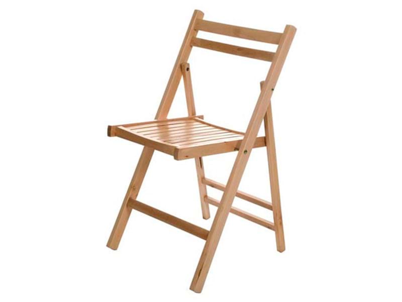 WOODEN FOLD FLAT CHAIR