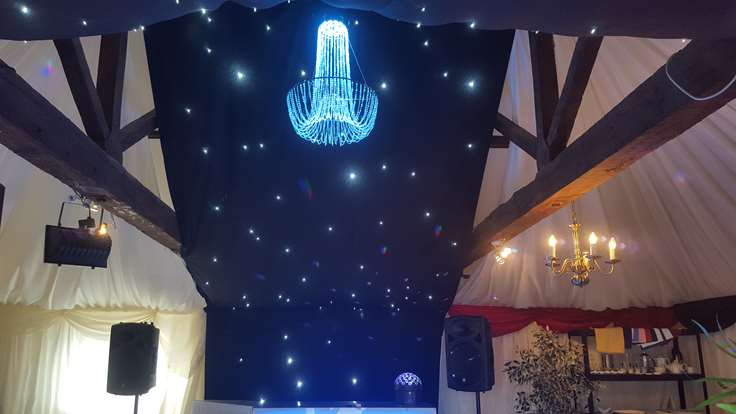 LED Chandelier and Starcloth