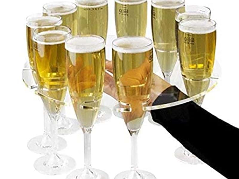 CHAMPAGNE FLUTE SERVING TRAY