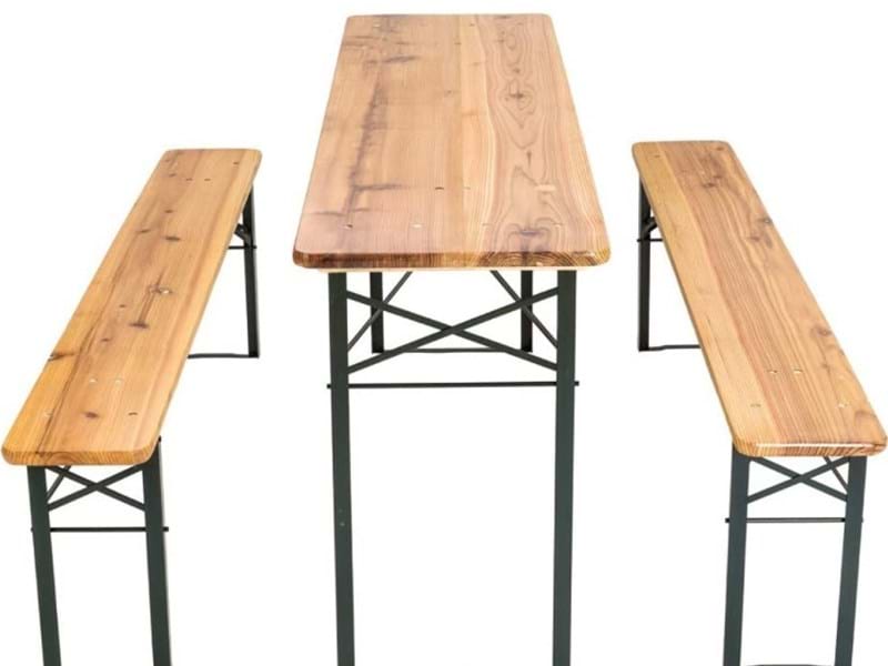 3 PIECE TABLE & BENCH SET
