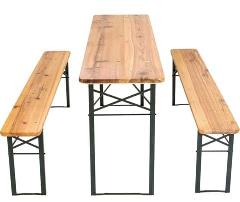 3 PIECE TABLE & BENCH SET image