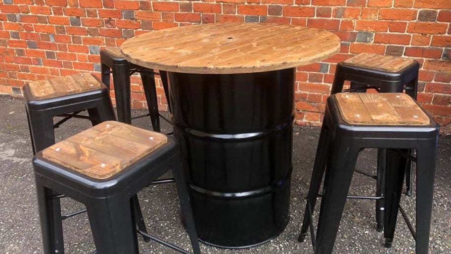 RUSTIC BAR HIGH TABLE