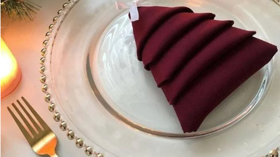 GLASS GOLD BEADED CHARGER PLATE