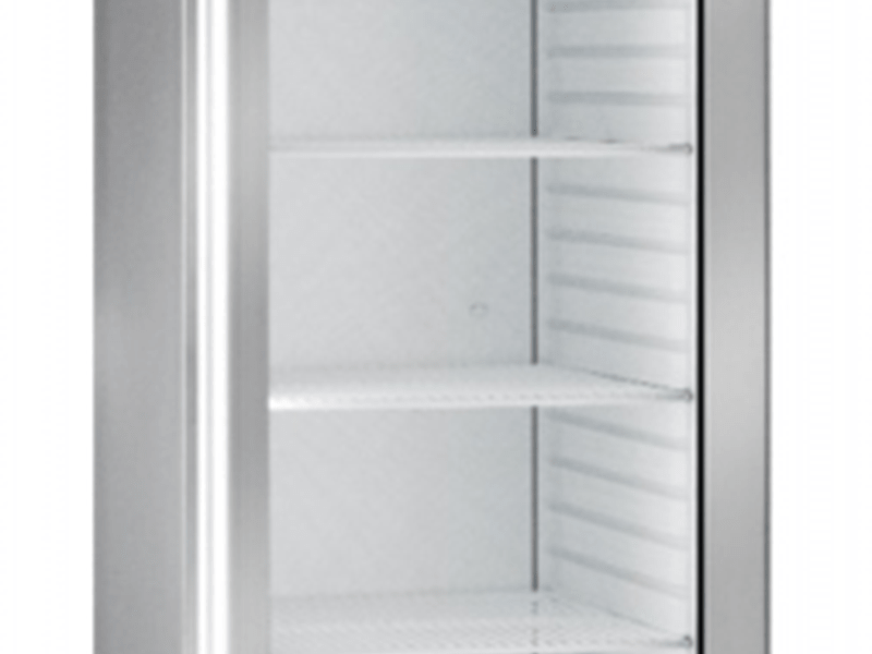 GLASS FRONTED FRIDGE 6ft - Stainless Steel